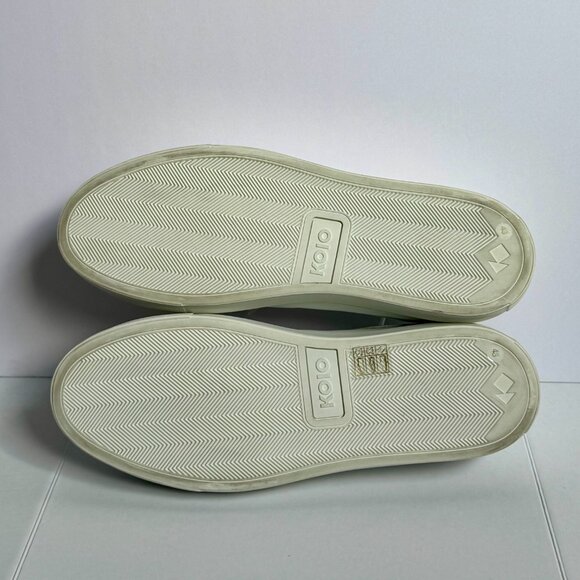 KOIO Men’s Capri Leather Low Top Sneakers White Size 43 w/ storage bag - Picture 12 of 12